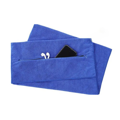 FitTowel | Ultra Absorbent Compact Sports Gym Towel with Zipper Pocket 10