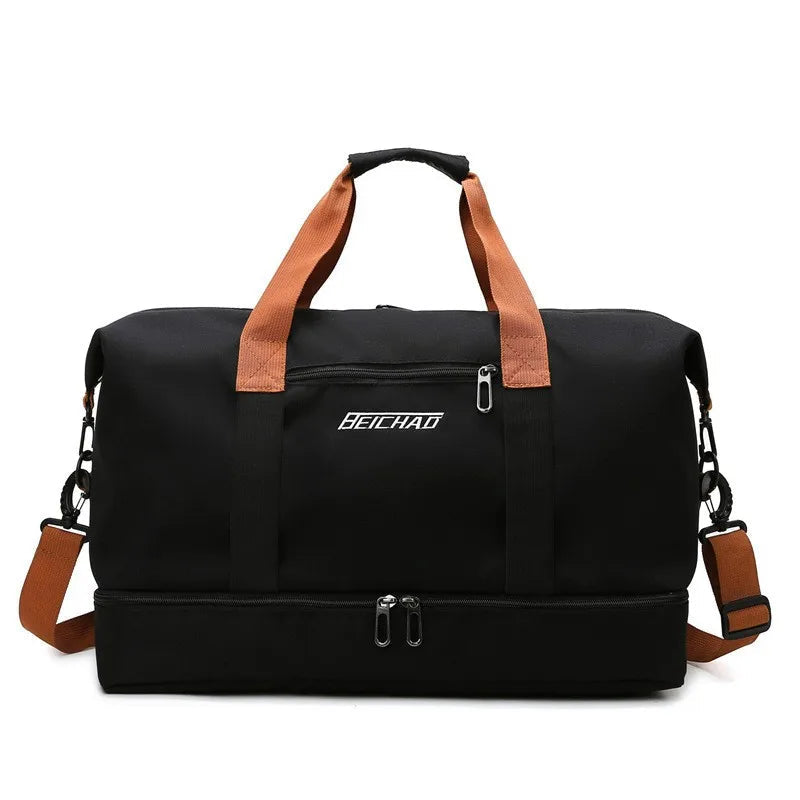 Fitness Gym Bag with Shoe Compartment – Portable Travel Tote with Wet and Dry Separation 5