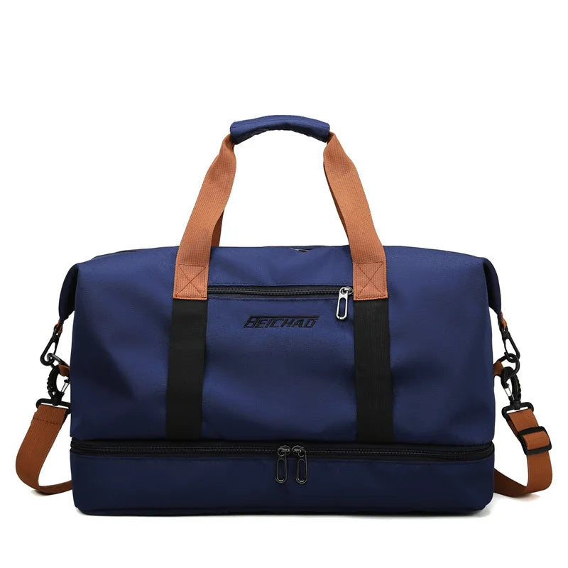 Fitness Gym Bag with Shoe Compartment – Portable Travel Tote with Wet and Dry Separation 6