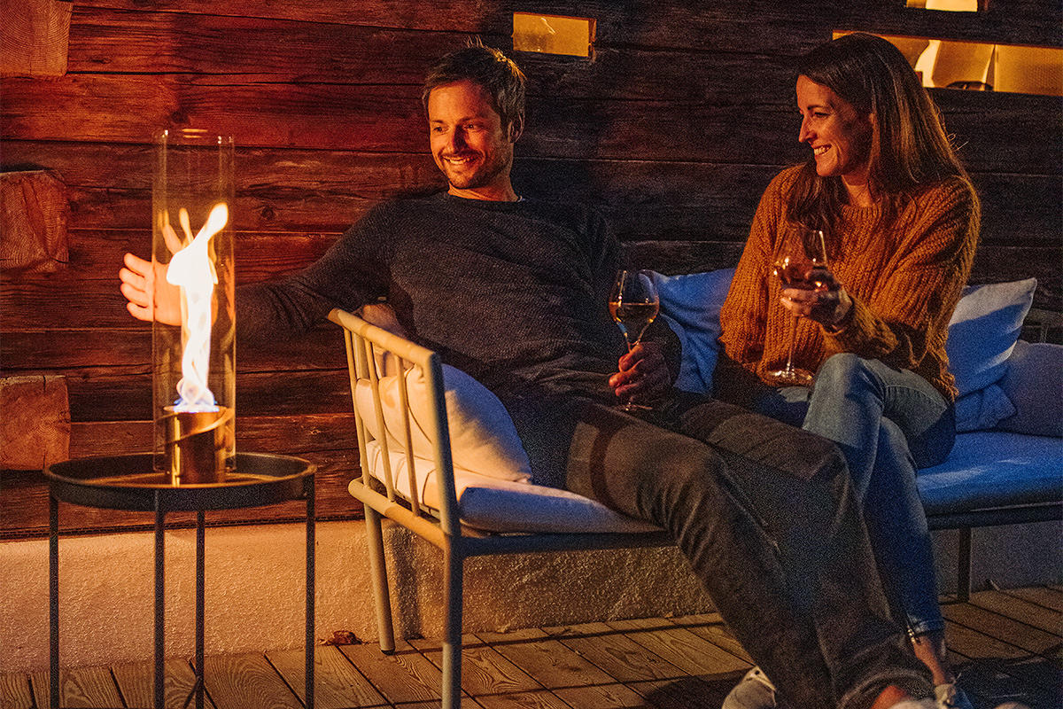 Portable Metal Flame Outdoor Fire Pit Table