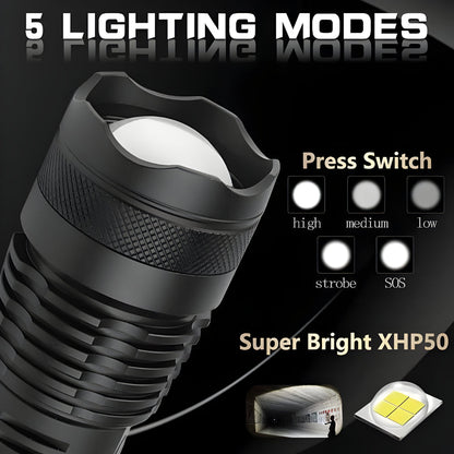 Portable Power LED Torch Waterproof Flashlight