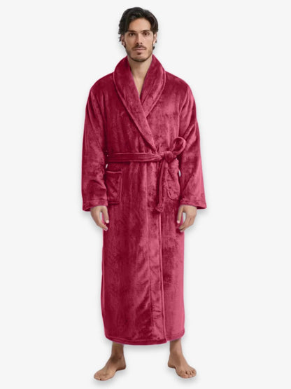 FleeceLux | Cozy Soft Microfleece Men's Bathrobe for Ultimate Comfort 10