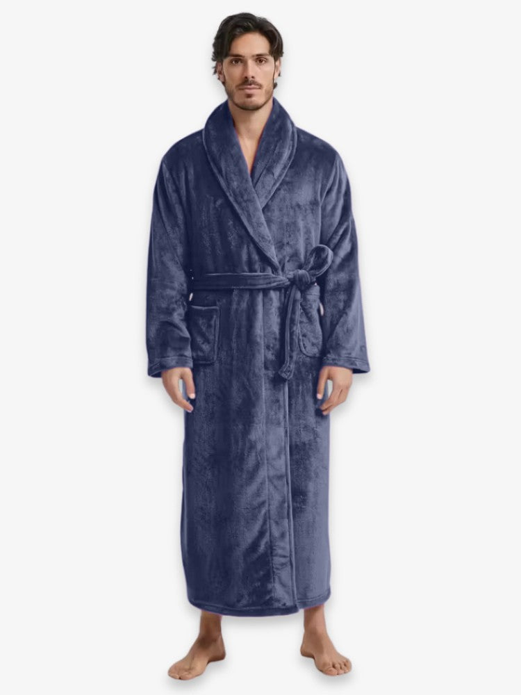 FleeceLux | Cozy Soft Microfleece Men's Bathrobe for Ultimate Comfort 6