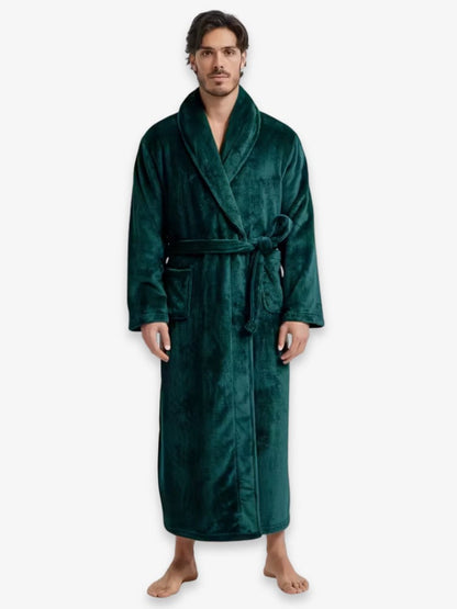 FleeceLux | Cozy Soft Microfleece Men's Bathrobe for Ultimate Comfort 7