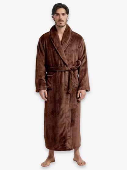 FleeceLux | Cozy Soft Microfleece Men's Bathrobe for Ultimate Comfort 8