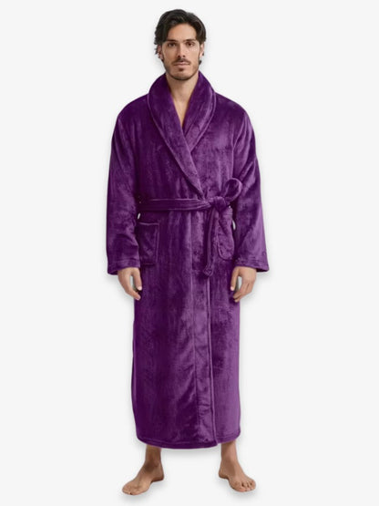 FleeceLux | Cozy Soft Microfleece Men's Bathrobe for Ultimate Comfort 9