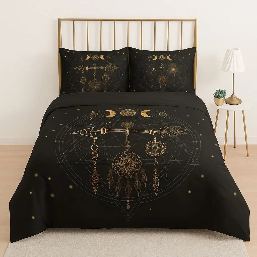 Cozy Plush Geometric Pattern Bedding Set - Lusomart