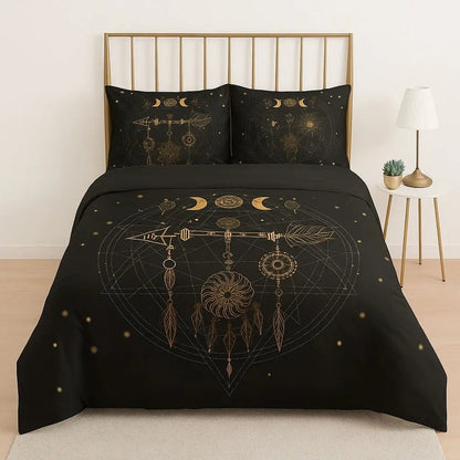 Cozy Plush Geometric Pattern Bedding Set - Lusomart