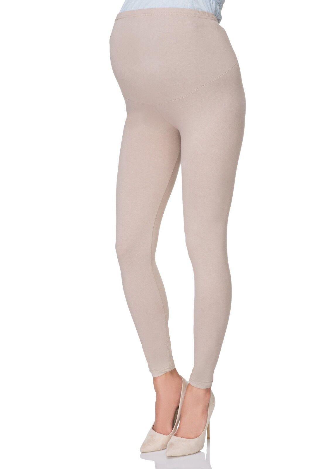 Fleece Lined Maternity Leggings - Mom Thick Leggings Soft Warm Full Length Cotton Pregnancy Pants 10