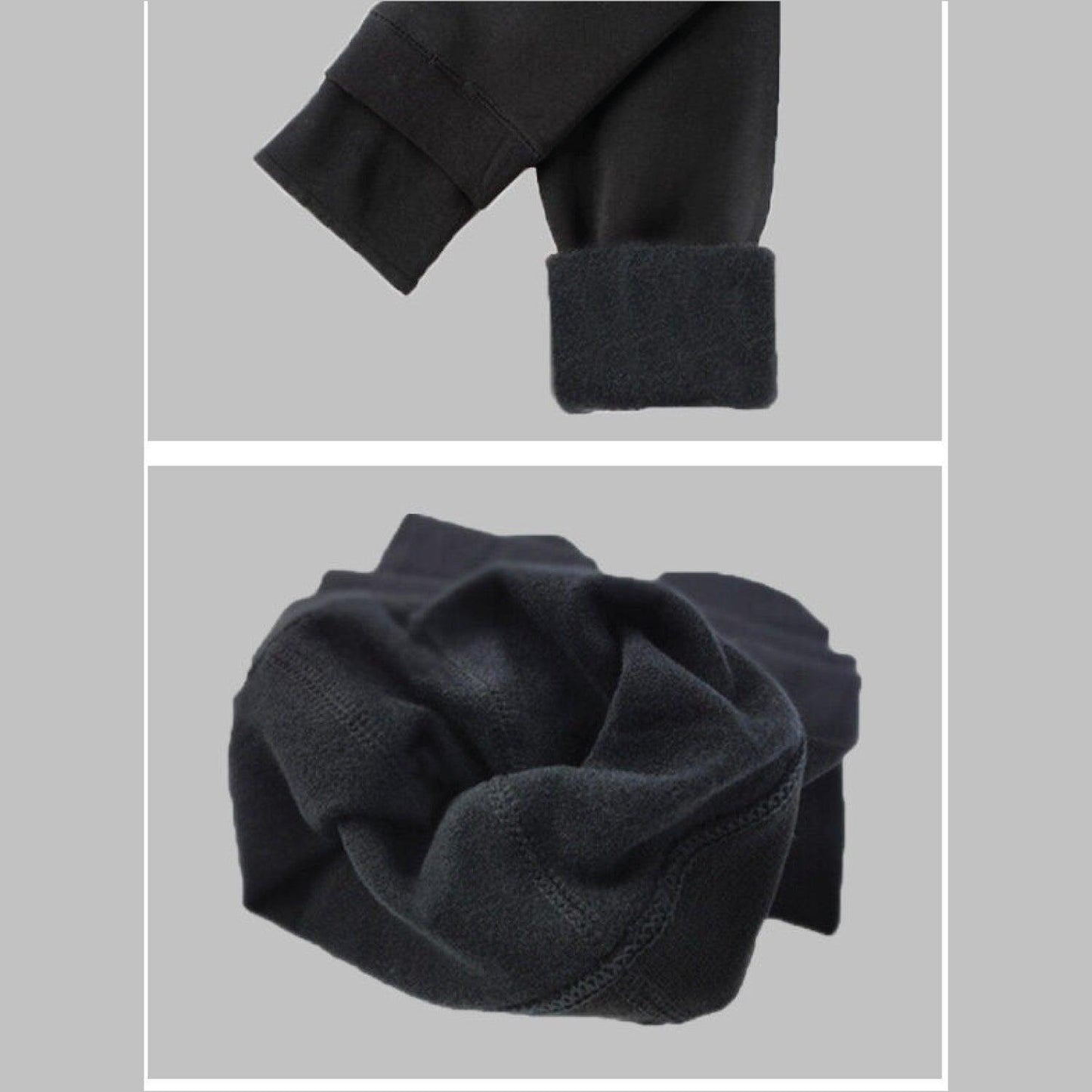 Fleece Lined Maternity Leggings - Mom Thick Leggings Soft Warm Full Length Cotton Pregnancy Pants 5
