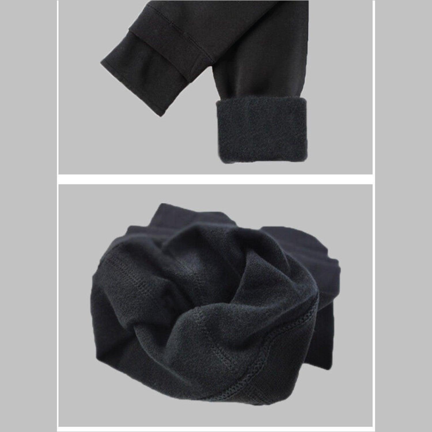 Fleece Lined Maternity Leggings - Mom Thick Leggings Soft Warm Full Length Cotton Pregnancy Pants 5