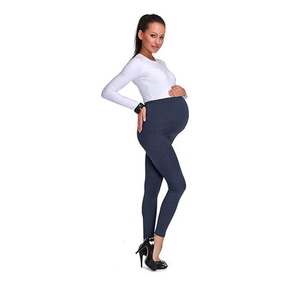 Fleece Lined Maternity Leggings - Mom Thick Leggings Soft Warm Full Length Cotton Pregnancy Pants 6