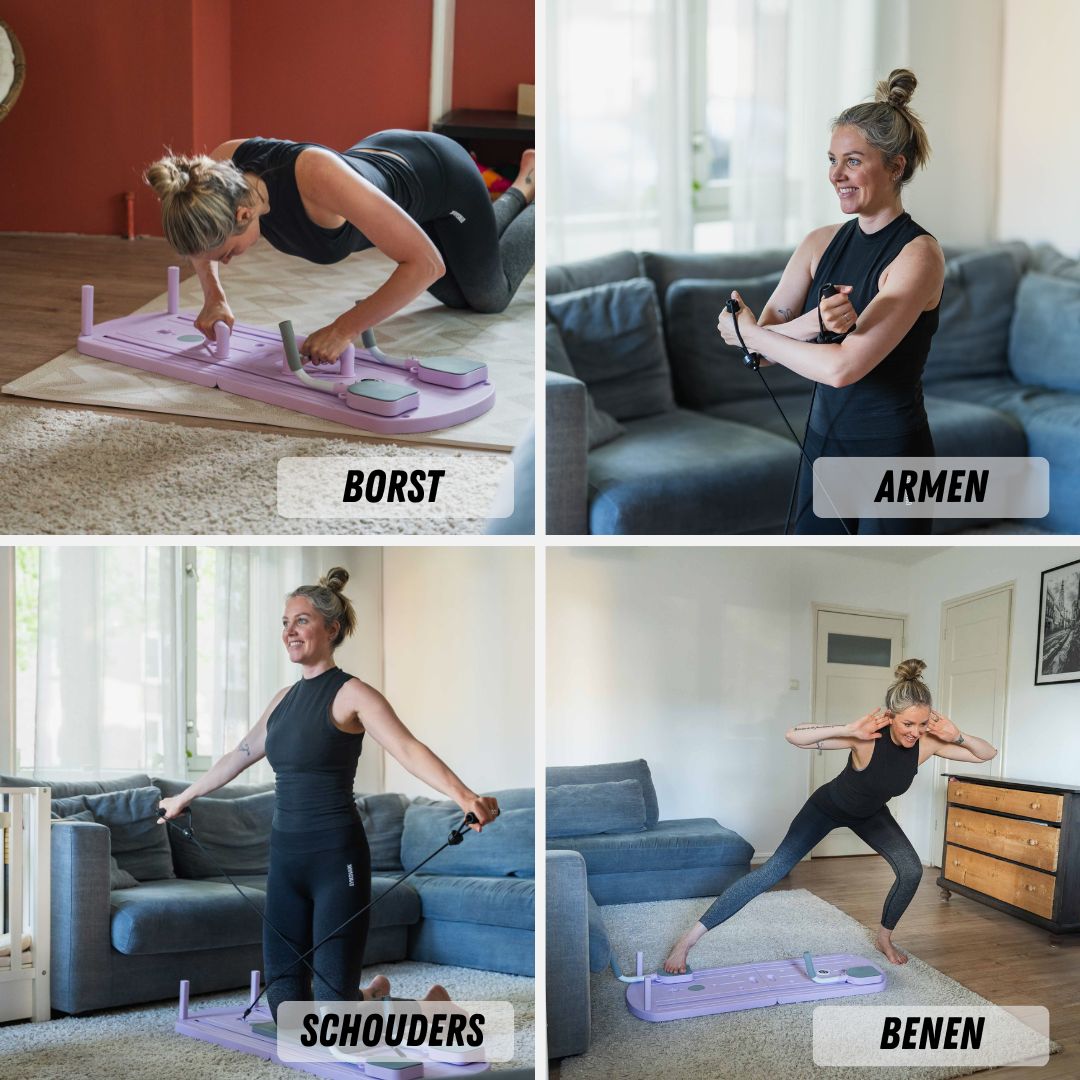 FlexiCore | Compact Versatile At Home Pilates Reformer with Resistance Bands 3