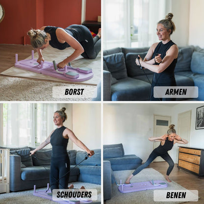 FlexiCore | Compact Versatile At Home Pilates Reformer with Resistance Bands 3