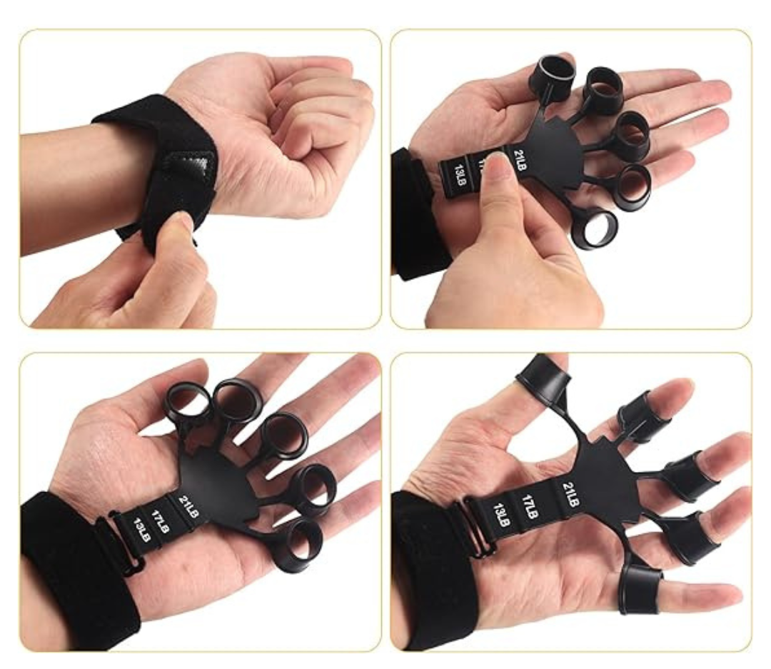 FlexiGrip | Adjustable Durable Silicone Finger and Wrist Strength Trainer 2