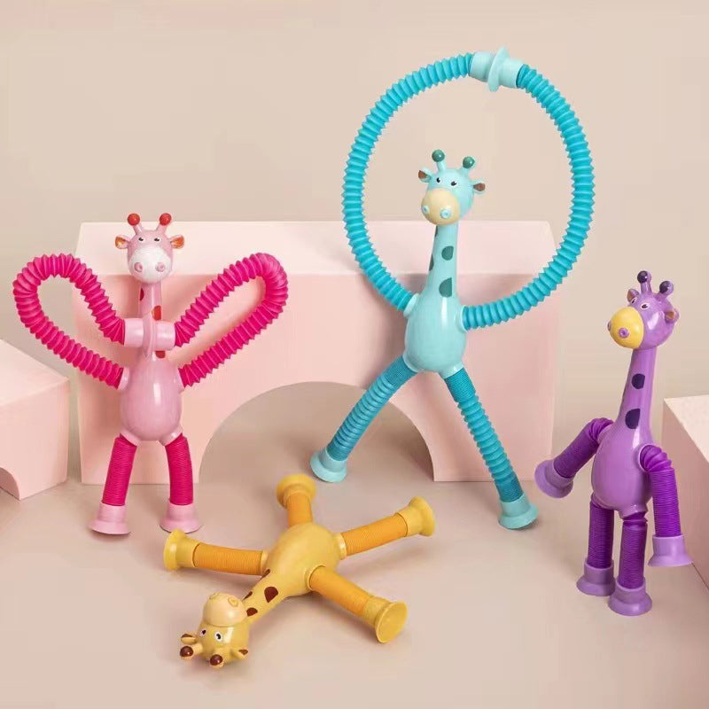 Flexible Giraffe Toy with Suction Cup - StretchyGiraffe 1