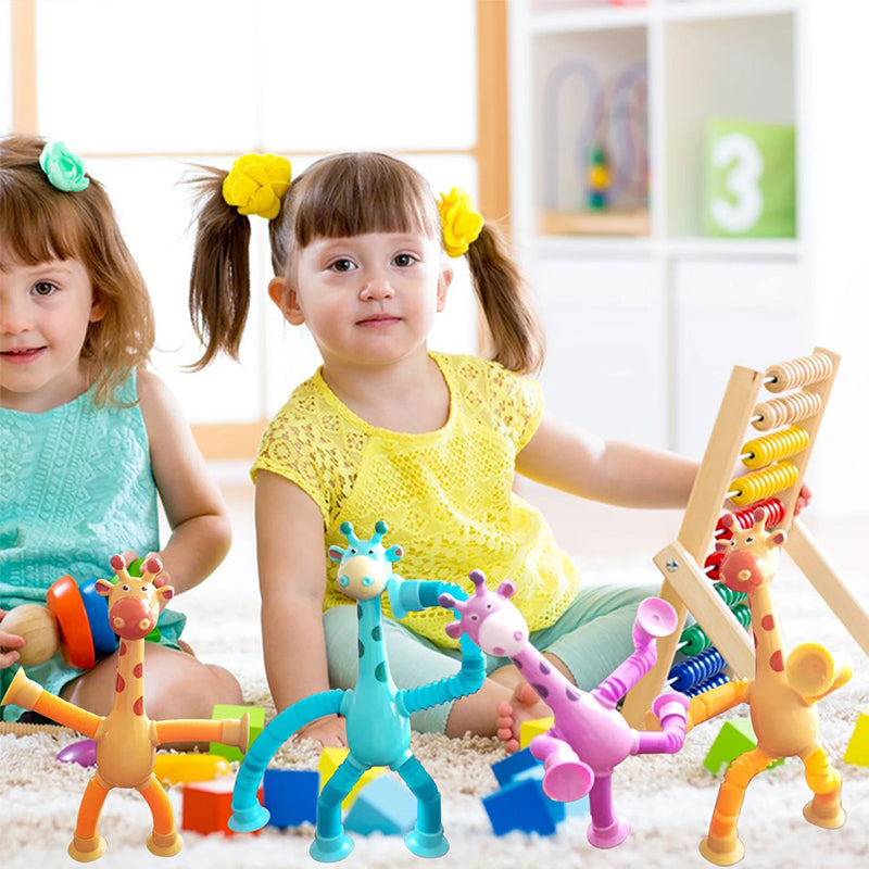 Flexible Giraffe Toy with Suction Cup - StretchyGiraffe 2