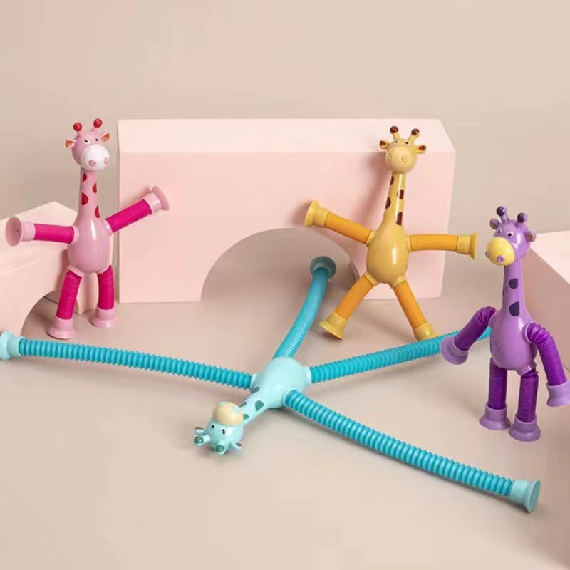 Flexible Giraffe Toy with Suction Cup - StretchyGiraffe 3