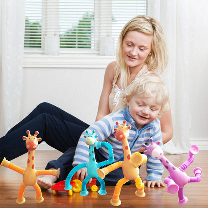 Flexible Giraffe Toy with Suction Cup - StretchyGiraffe 5