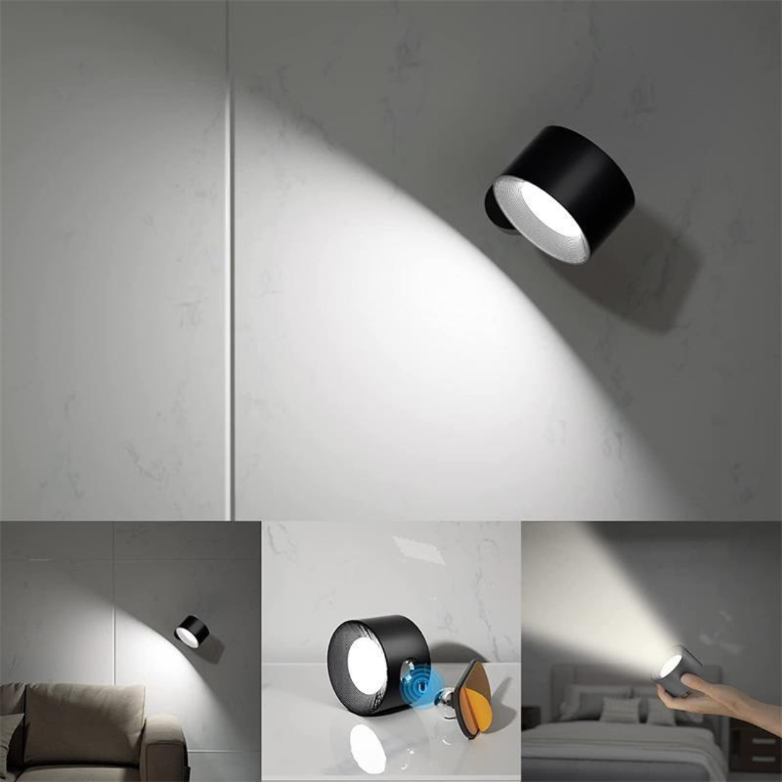 Smart Wireless LED Wall Lamp - Adjustable Brightness