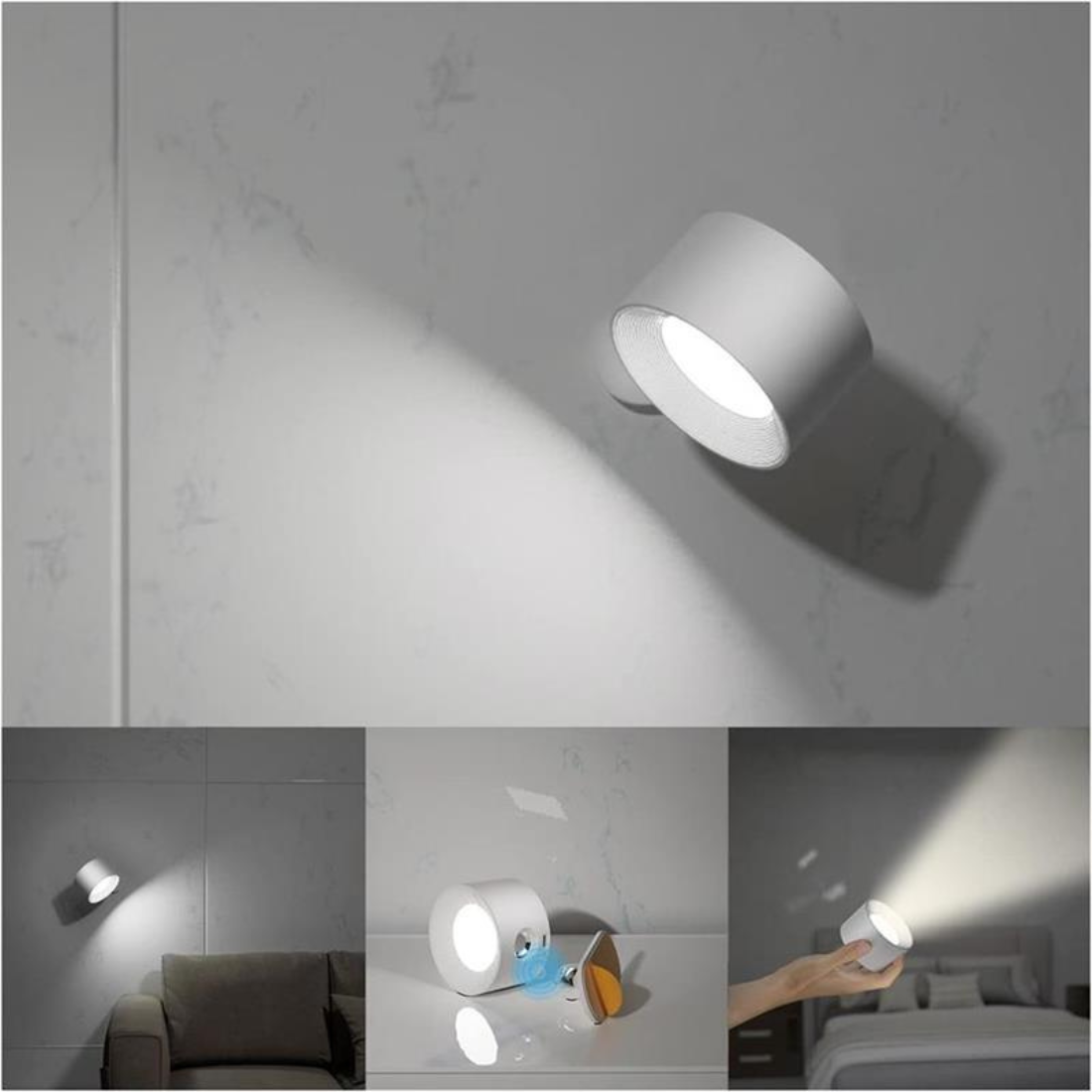 Smart Wireless LED Wall Lamp - Adjustable Brightness