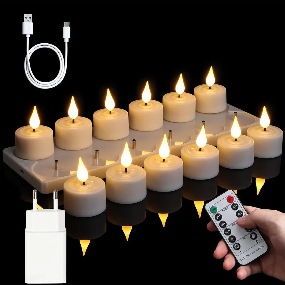 Realistic LED Candle Light Flicker Set - Lusomart