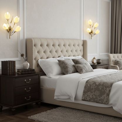 FloraCeramica | Elegant Artistic Ceramic Wall Sconce Lighting Fixture 4