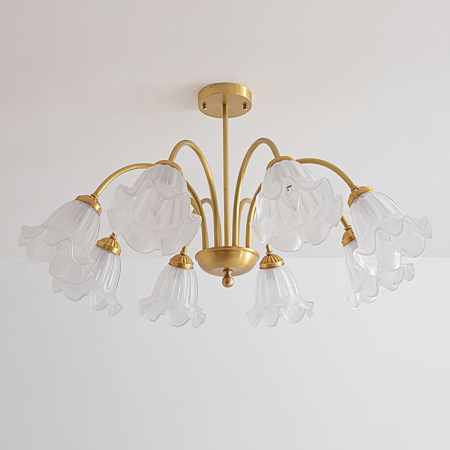 FloraGlow | Elegant Modern Glass Flush Mount Ceiling Light Fixture 6
