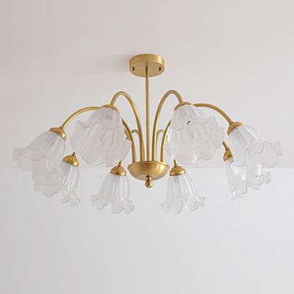 FloraGlow | Elegant Modern Glass Flush Mount Ceiling Light Fixture 6