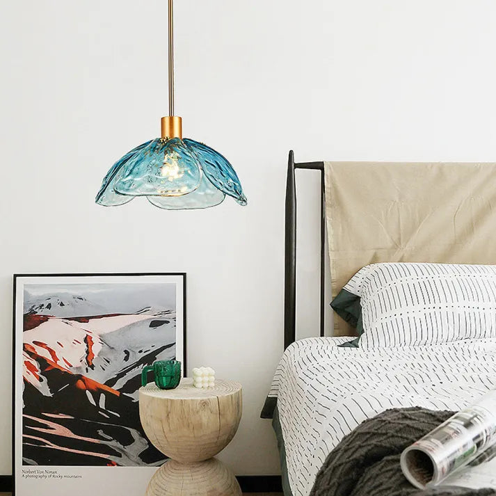 Delicate Bloom Hanging Glass Lamp