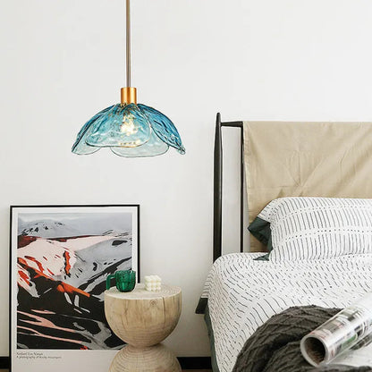 Delicate Bloom Hanging Glass Lamp