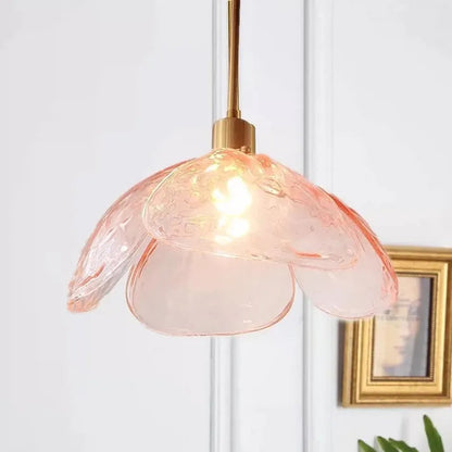 Delicate Bloom Hanging Glass Lamp