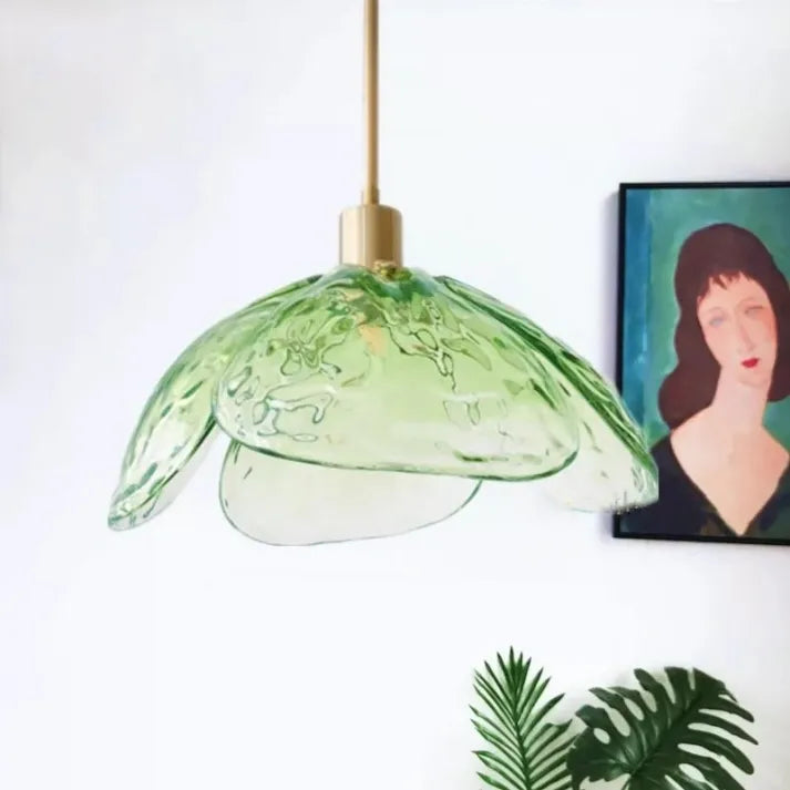Delicate Bloom Hanging Glass Lamp
