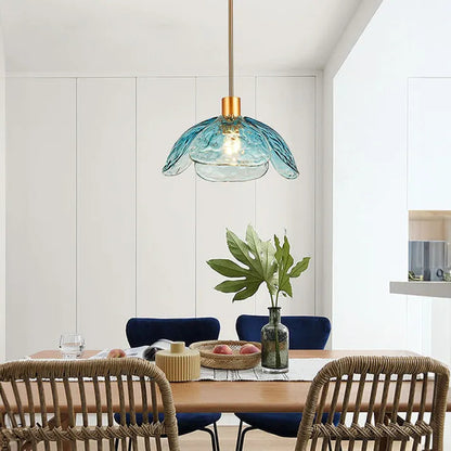 Delicate Bloom Hanging Glass Lamp