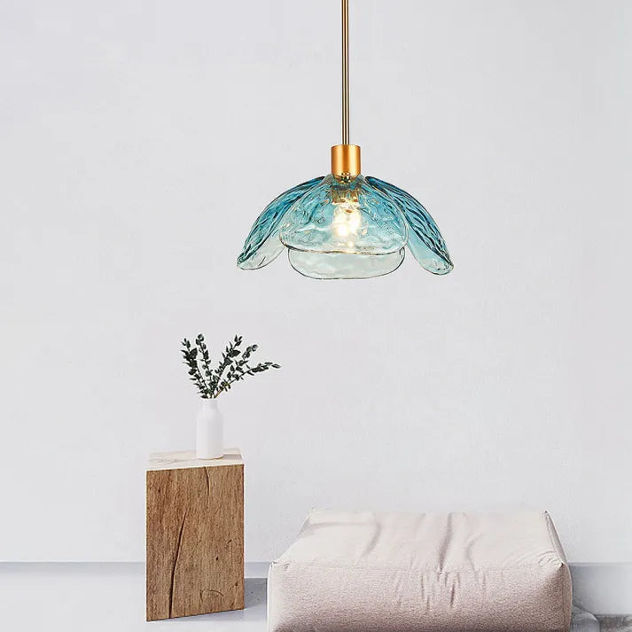 Delicate Bloom Hanging Glass Lamp