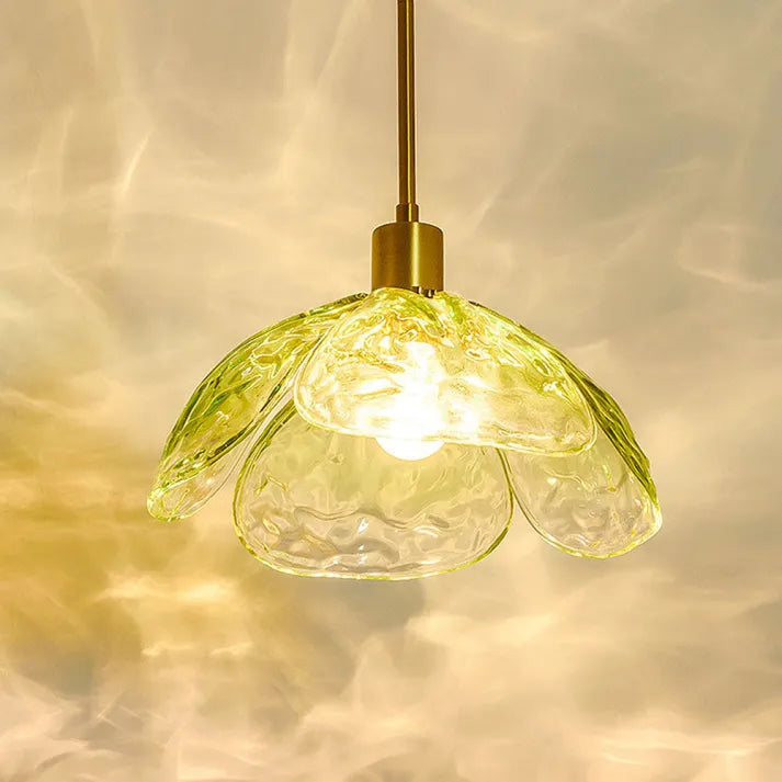 Delicate Bloom Hanging Glass Lamp