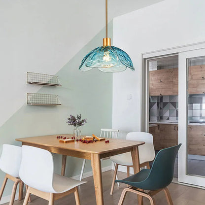 Delicate Bloom Hanging Glass Lamp