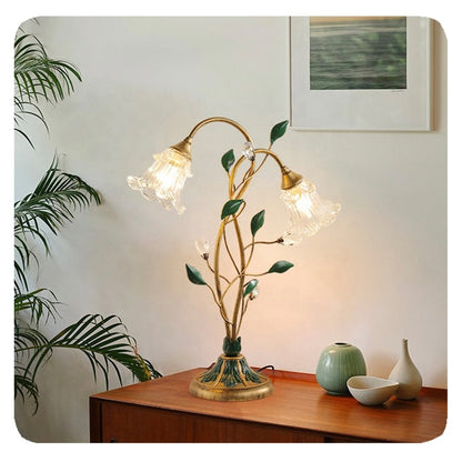 Classic Flower Pattern Desk Light Lamp