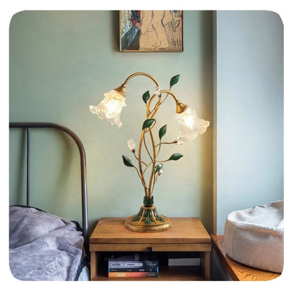 Classic Flower Pattern Desk Light Lamp