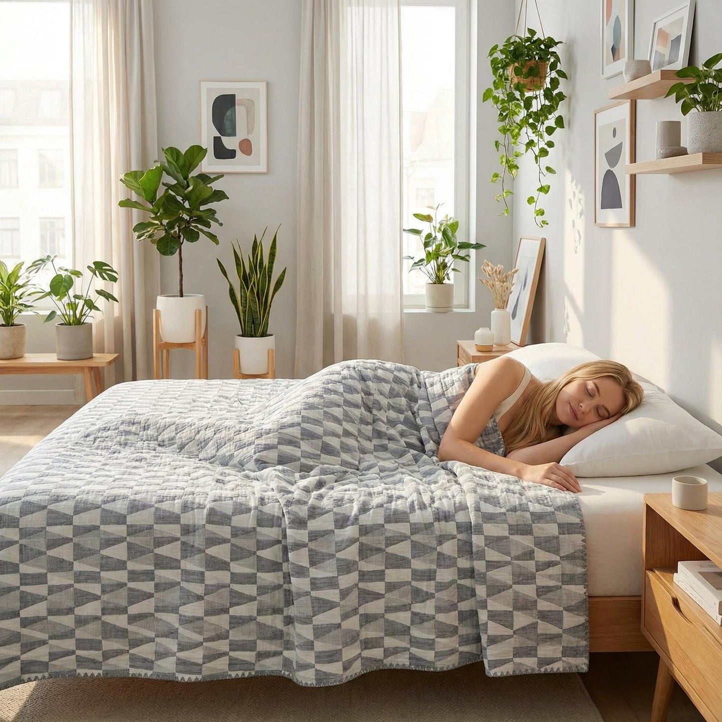 Colorful Patterned Soft Plush Throw Blanket