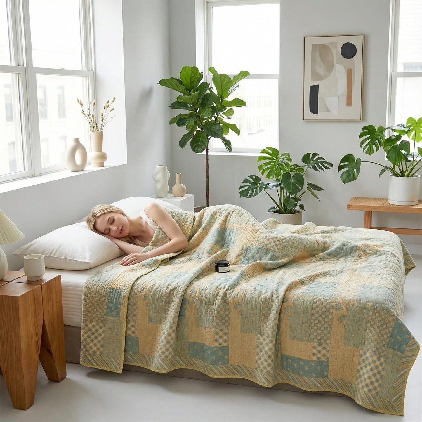 Colorful Patterned Soft Plush Throw Blanket