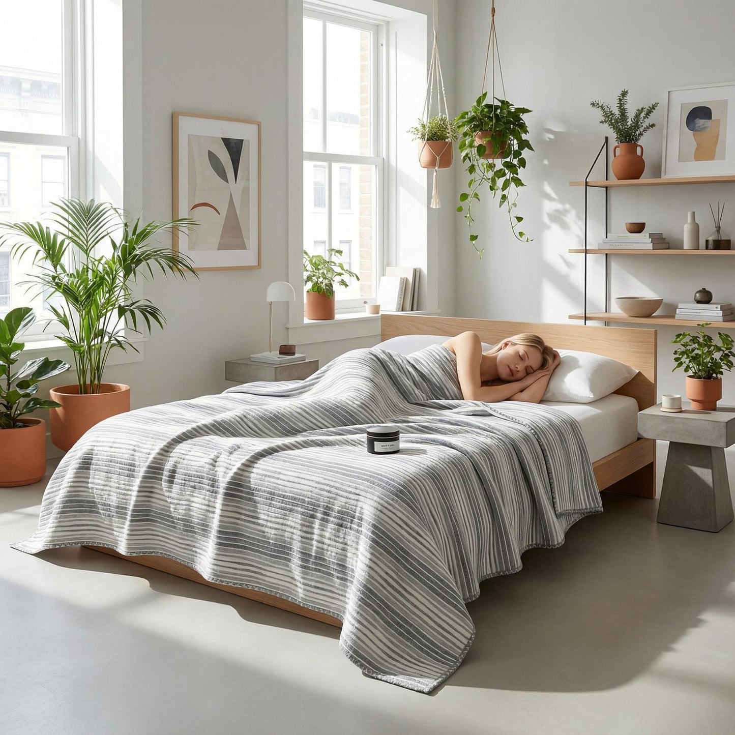 Colorful Patterned Soft Plush Throw Blanket