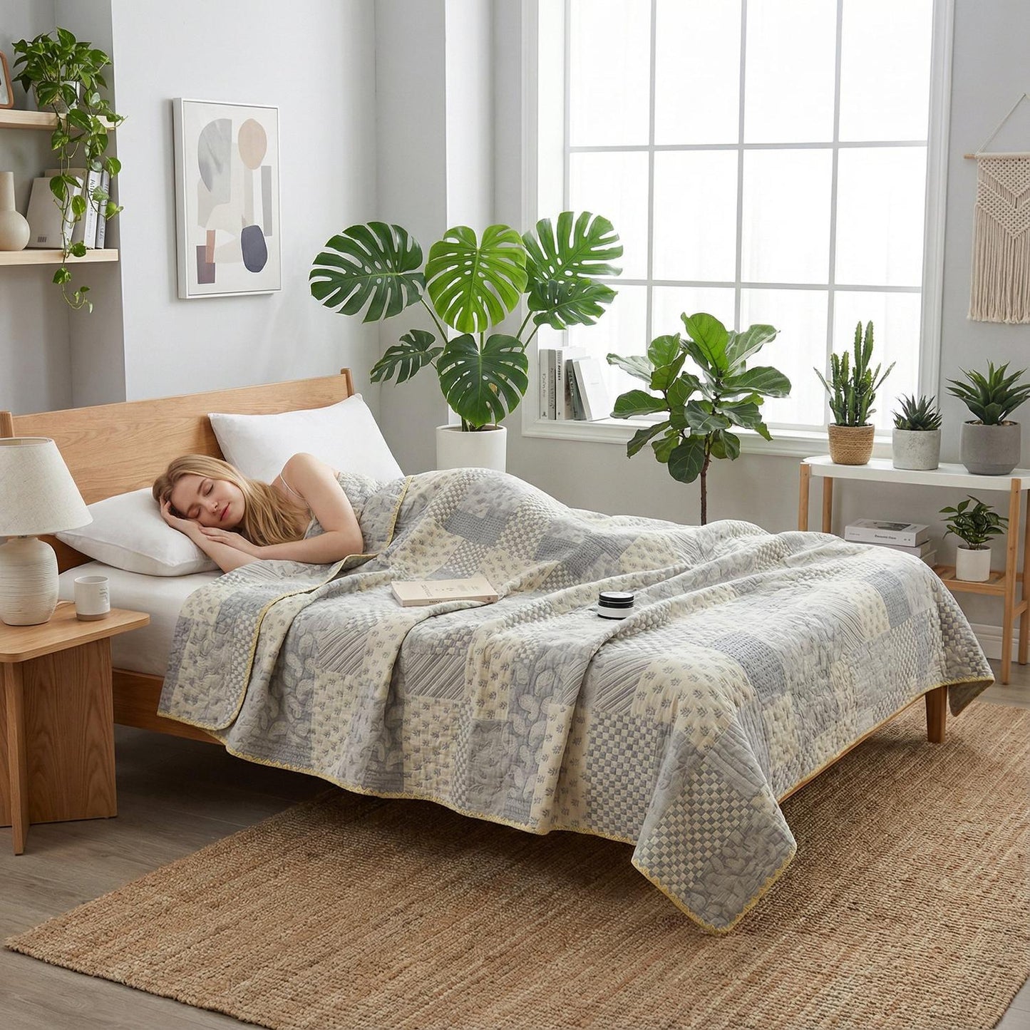 Colorful Patterned Soft Plush Throw Blanket