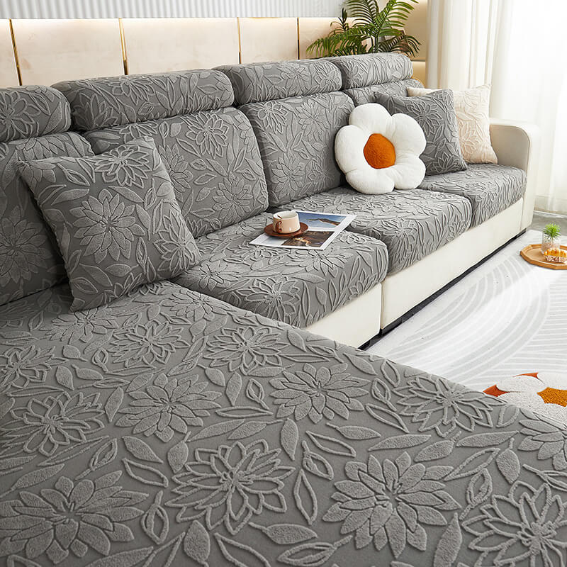 Soft Plush Elastic Sofa Slipcover Furniture Protector