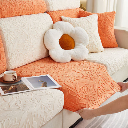 Soft Plush Elastic Sofa Slipcover Furniture Protector