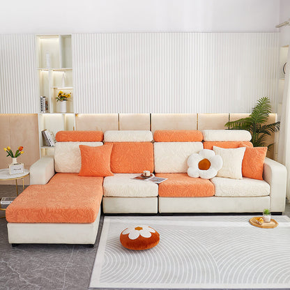 Soft Plush Elastic Sofa Slipcover Furniture Protector