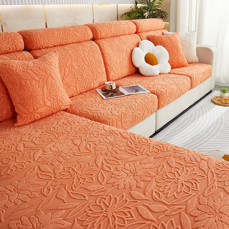 Soft Plush Elastic Sofa Slipcover Furniture Protector
