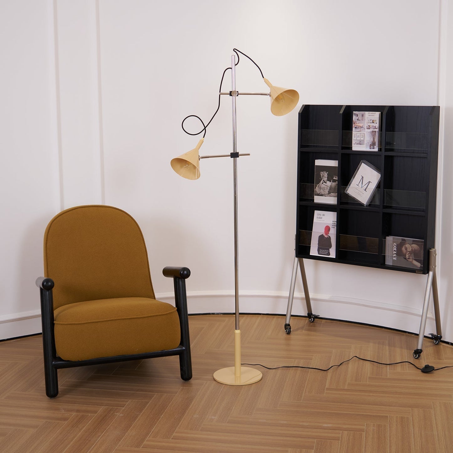 Floralis | Elegant Adjustable Metal Floor Lamp with Warm Light 4