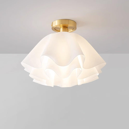 Beautiful Glass Floral Pendant Light Fixture - Lusomart