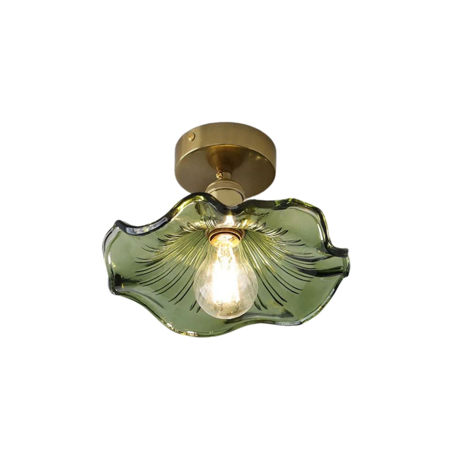 Floralis | Elegant Vintage Glass Ceiling Lamp for Dining Room Ambiance 1